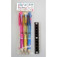 J4027-Ballpoint 3col 3pcs a pack